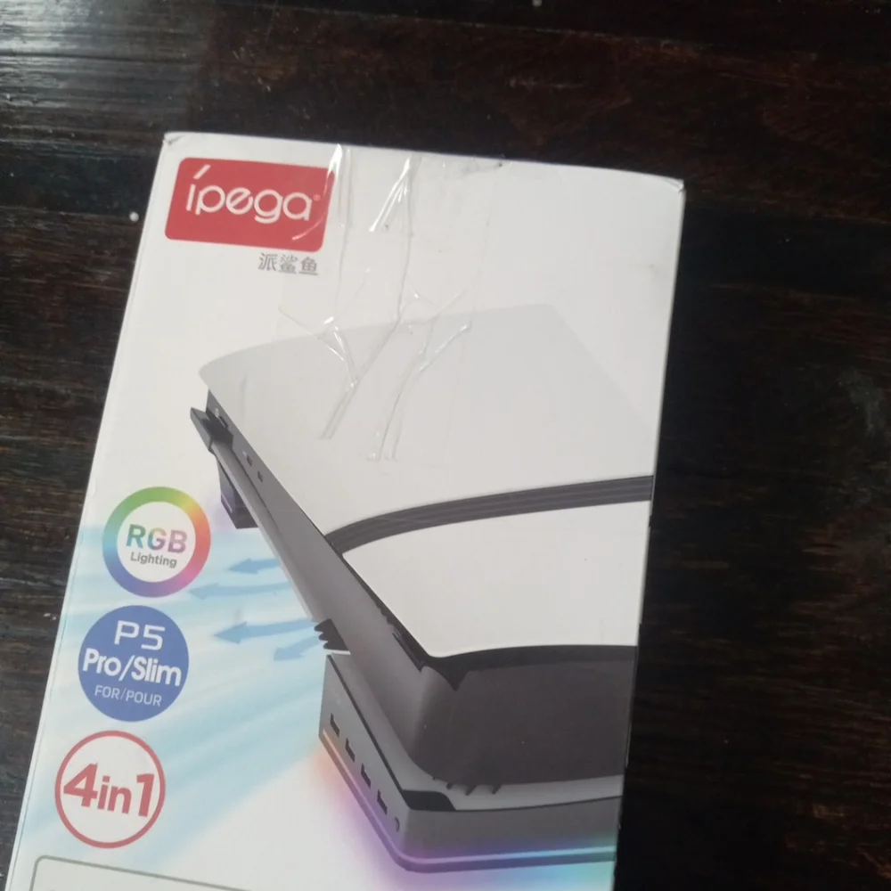 PlayStation 5 Horizontal Stand w/RGB Lighting & 4 USB Ports for PS5 Slim